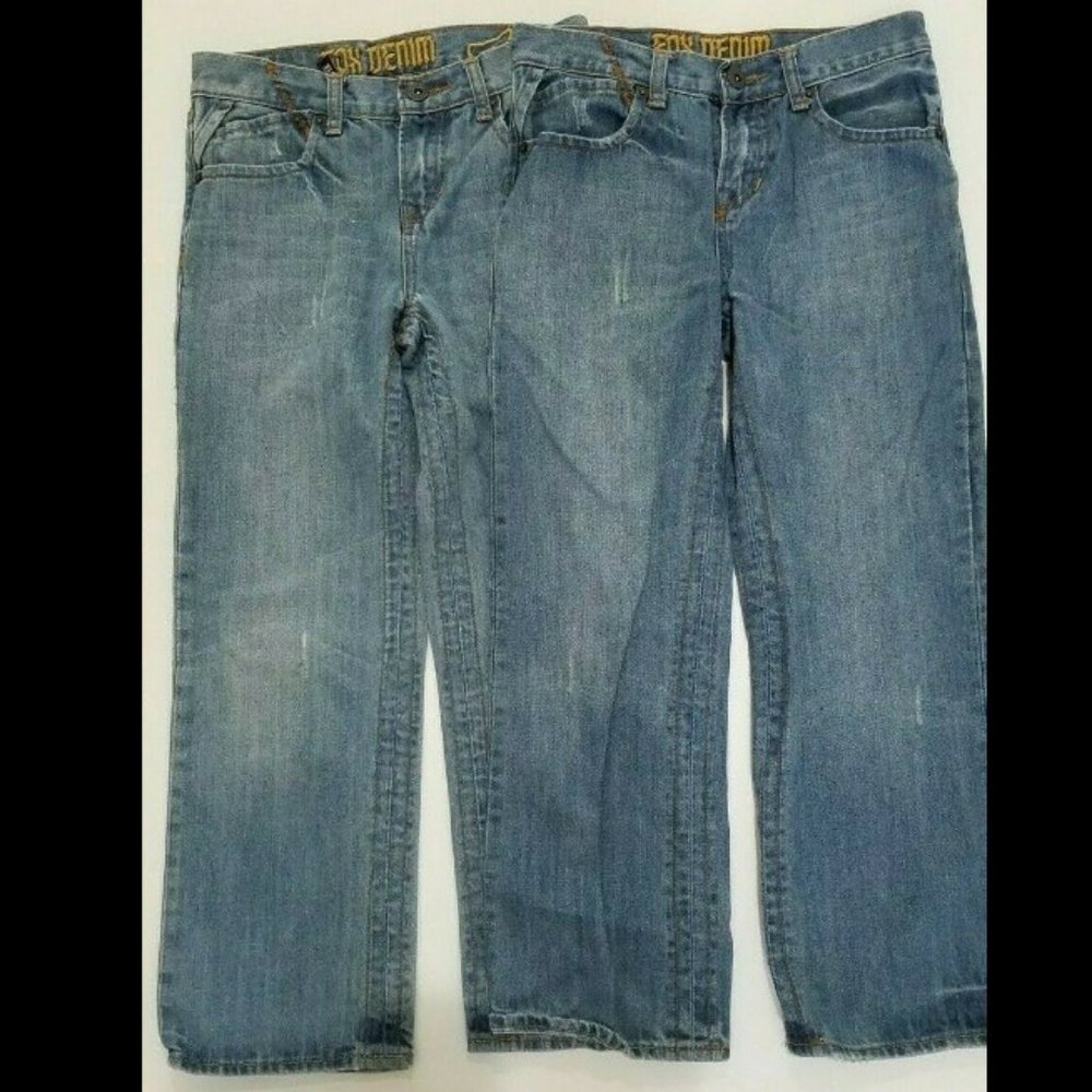 2 PAIR of Boys Jeans Fox Denim Duster Jeans